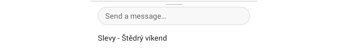 Image - Carousel messages can appear upon clicking item "Slevy" from menu too