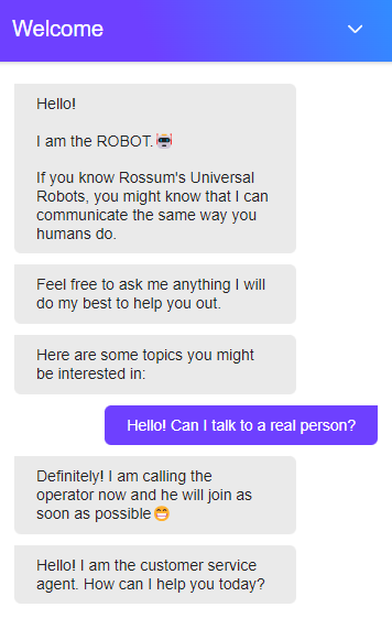 Image - request to talk to a real person