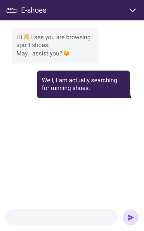 Screenshot of Amio Chatbot